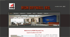 Desktop Screenshot of mgmdrywall.com